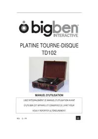 Notice BIGBEN TD101 Turntable
