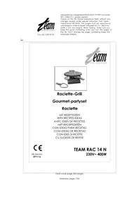 TEAM RAC 14 N - Fondue, raclette and wok appliance