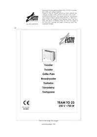 Notice TEAM TO 23 Toaster