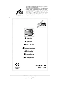 Notice TEAM TO 24 Toaster