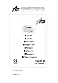 Notice TEAM TO 40 Toaster