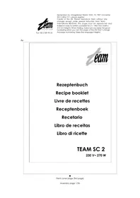 Notice TEAM SC 2 Aparelho para fondue, raclette e wok