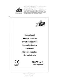 Notice TEAM SC 1 Aparelho para fondue, raclette e wok