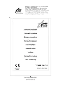TEAM SM 25 - Pinza per croque monsieur