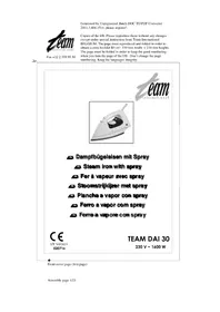 TEAM DAI 30 - Fer à repasser