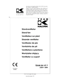 Notice TEAM KA VT 7 Ventilatore
