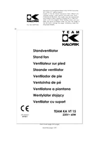 Notice TEAM KA VT 15 Ventilatore