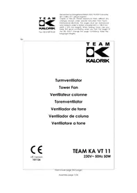 Notice TEAM KA VT 11 Ventilatore