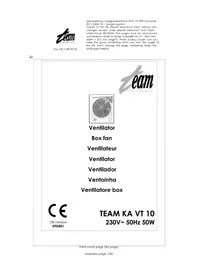 Notice TEAM KA VT 10 Ventilatore