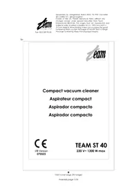 Notice TEAM ST 40 Aspirador