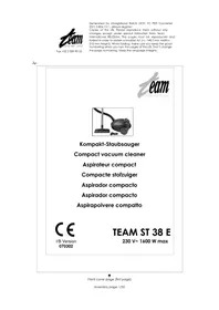 Notice TEAM ST 38 E Aspirador