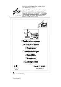 Notice TEAM ST 32 EC Aspirador