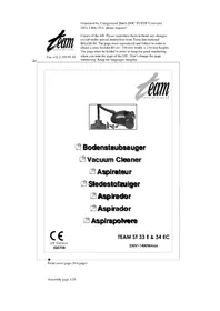 Notice TEAM ST 33 E Aspirador