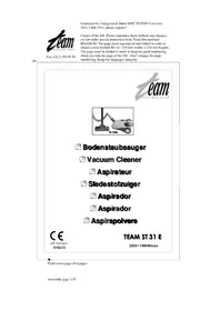 Notice TEAM ST 31 E Aspirador