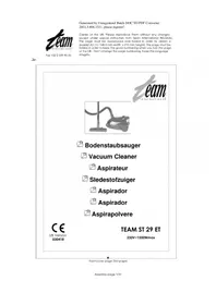 Notice TEAM ST 29 ET Aspirador