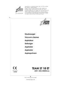 Notice TEAM ST 18 ET Aspirador