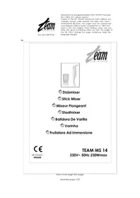 Notice TEAM MS 14 Mischpult