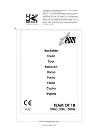 Notice TEAM OT 18 Cuptor