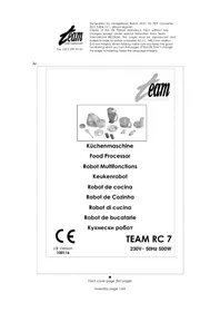 Notice TEAM RC 7 Robot de bucătărie