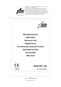 TEAM KM 1 MF - Mousseur à lait