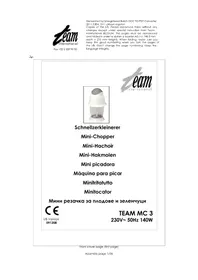 Notice TEAM MC 3 Mischpult