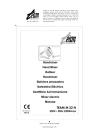 Notice TEAM M 22 N Mischpult