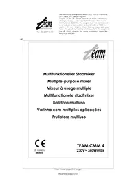 Notice TEAM CMM 4 Mischpult