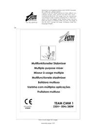 Notice TEAM CMM 1 Mischpult