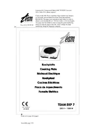 TEAM EKP 7 - Cuisinière