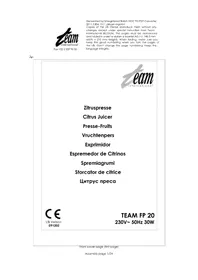 Notice TEAM FP 20 O Сокоизстисквачка