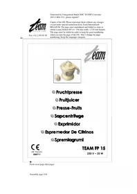 TEAM FP 15 - Extracteur de jus