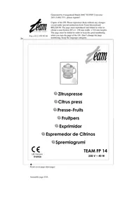 TEAM FP 14 - Extracteur de jus