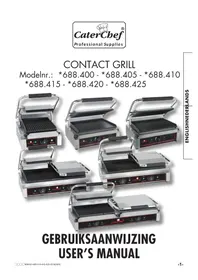 Notice CaterChef SOLO GRANDE PLUS 688.410 Grillplaat