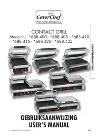 Notice CaterChef DUETTO GRANDE 688425 Grillplaat