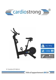 Notice Cardiostrong BX50 Vélo d'appartement
