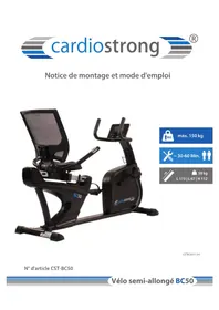 Notice Cardiostrong BC50 Vélo d'appartement