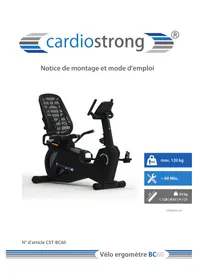 Notice Cardiostrong BC60 Vélo d'appartement
