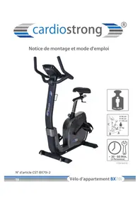 Notice Cardiostrong BX70I Vélo d'appartement
