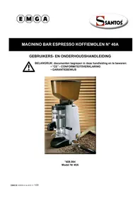 Notice Santos N° 40A Moulin à café