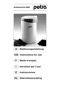 Notice Petra Electric M 85 Kaffeemühle