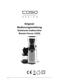 Notice CASO COFFEE FLAVOUR 1830 Macina caffè