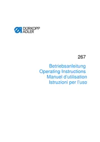 Notice Dürkopp Adler 267 Nähmaschine