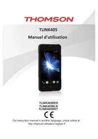 Notice THOMSON TLINK405 Téléphone portable