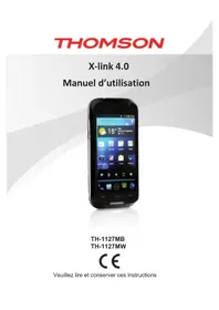 Notice THOMSON XLINK 4.0 TH1127 Téléphone portable