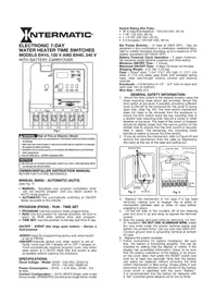 Notice INTERMATIC EH10 Commutateur