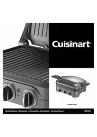 Notice CUISINART GRIDDLER PRO GR40E Grillplatte