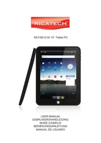 Notice Ricatech RATAB1005 Tableta