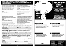 Notice Maxview B2555M Récepteur satellite
