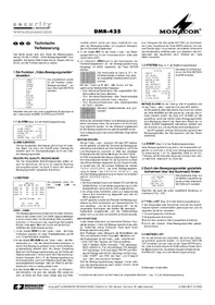 Notice Monacor DMR425 Überwachungskamera