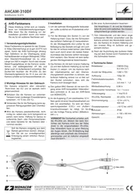 Monacor AHCAM310DF - Caméra de surveillance